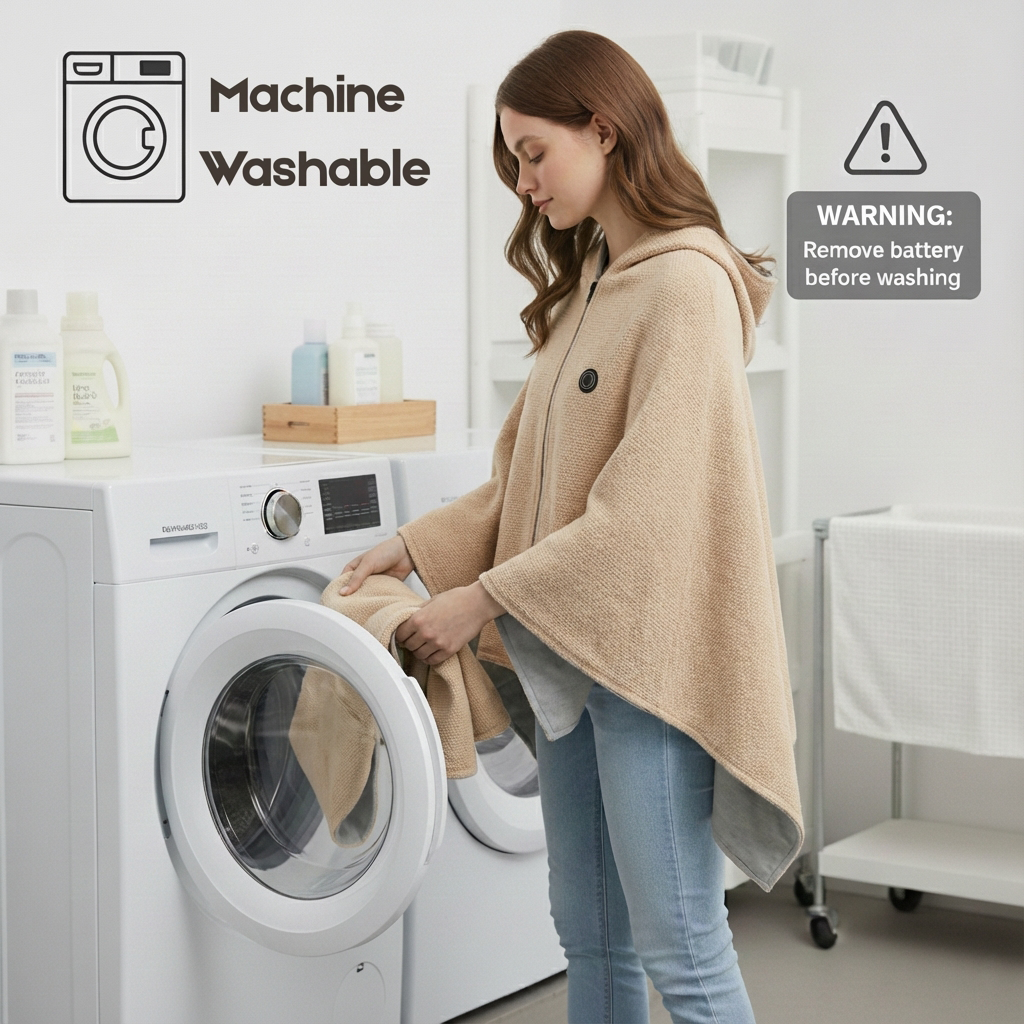 Fovella Wearable Heating Blanket Shawl