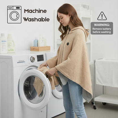 Fovella Wearable Heating Blanket Shawl